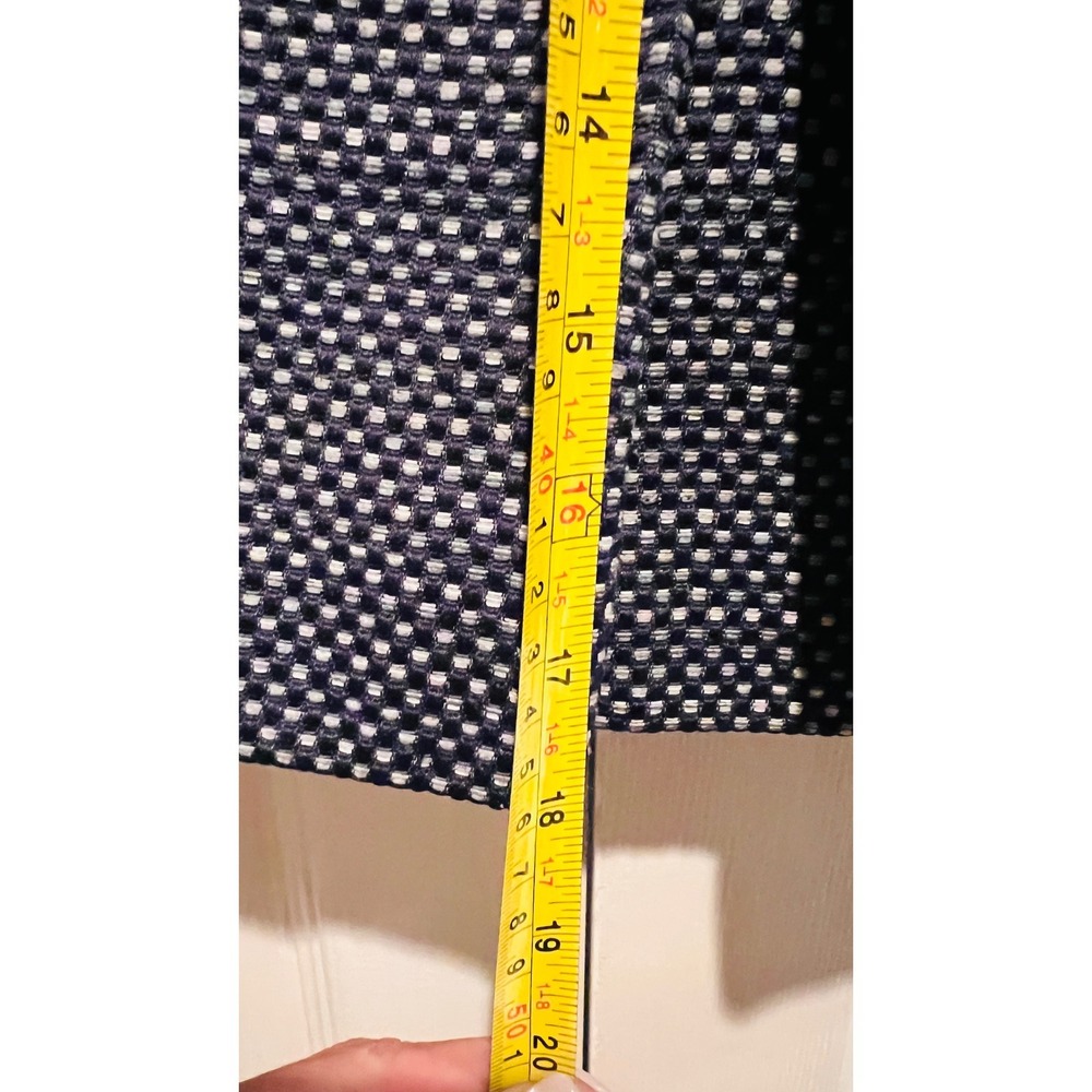 Anthropologie Leifsdottir Blue Tweed Skirt Button Front Bow Detail Lined - Picture 5 of 6